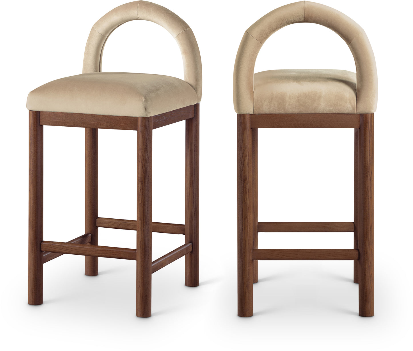 Conrad Velvet Upholstered Counter Stool