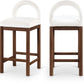 Conrad Velvet Upholstered Counter Stool