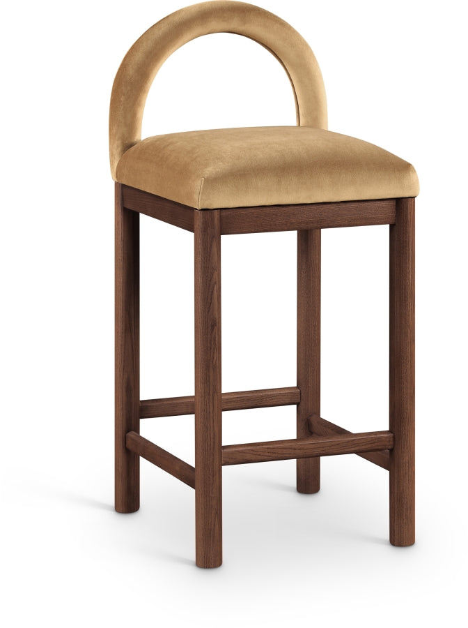 Conrad Velvet Upholstered Counter Stool