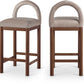 Conrad Velvet Upholstered Counter Stool