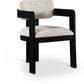 Sacha Linen Textured Fabric Upholstered Dining Chair