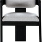 Sacha Linen Textured Fabric Upholstered Dining Chair