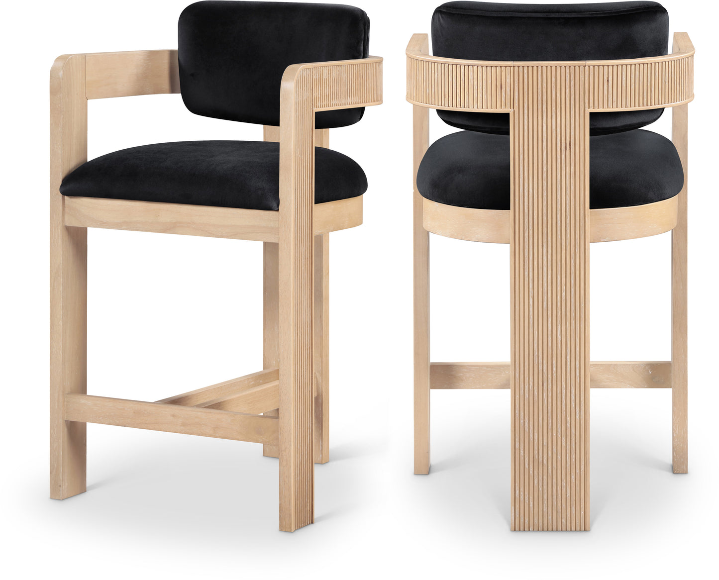 Sacha Velvet Upholstered Counter Stool