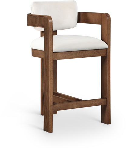 Sacha Velvet Upholstered Counter Stool