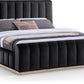Amara Velvet Upholstered Bed Importada
