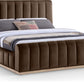 Amara Velvet Upholstered Bed Importada