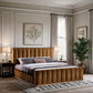 Amara Velvet Upholstered Bed Importada
