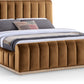 Amara Velvet Upholstered Bed Importada