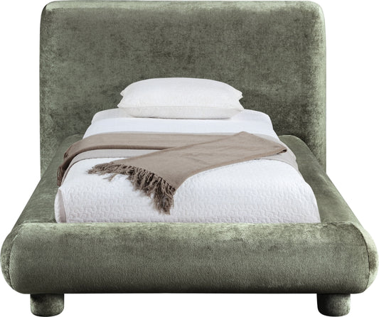 Blair Chenille Fabric Upholstered Twin Bed Importada