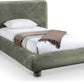 Blair Chenille Fabric Upholstered Twin Bed Importada