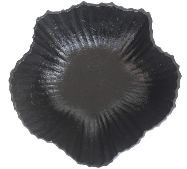 BREEVALE SET OF 2 BLACK BOWLS 7 (IN)