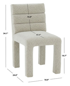 Pietro Channel Tufted Dining Chair