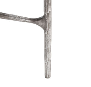 Jessa Forged Metal Tall Round End Table