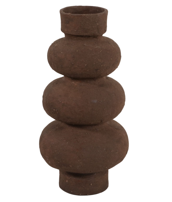 DOVERBROOK BROWN VASE 17 (IN)