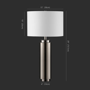 Terry Metal Pillar Table Lamp