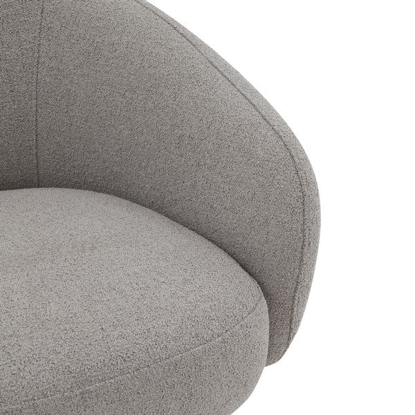 Petryna Boucle Swivel Accent Chair