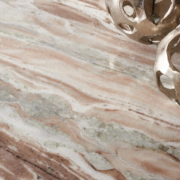 Valentia Tall Round Marble Accent Table