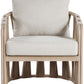 San Pietro Resilient Waterproof Fabric Upholstered Outdoor Patio Chair