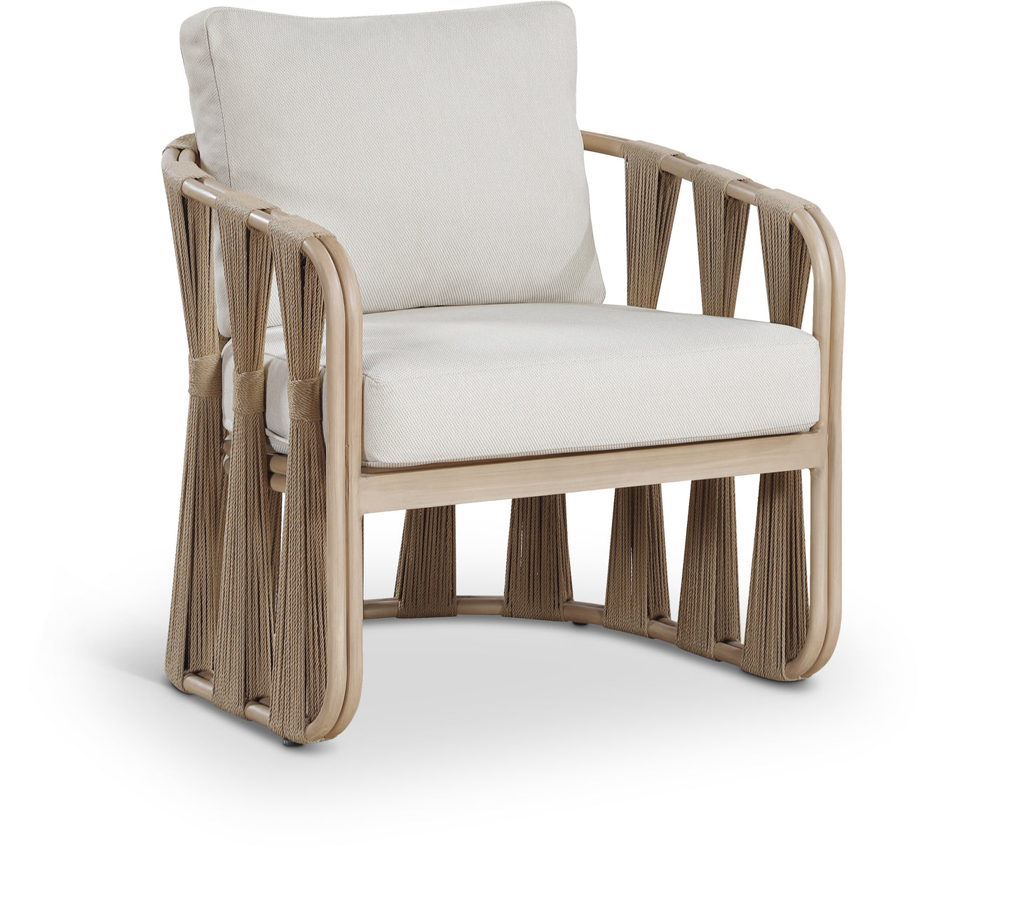 San Pietro Resilient Waterproof Fabric Upholstered Outdoor Patio Chair