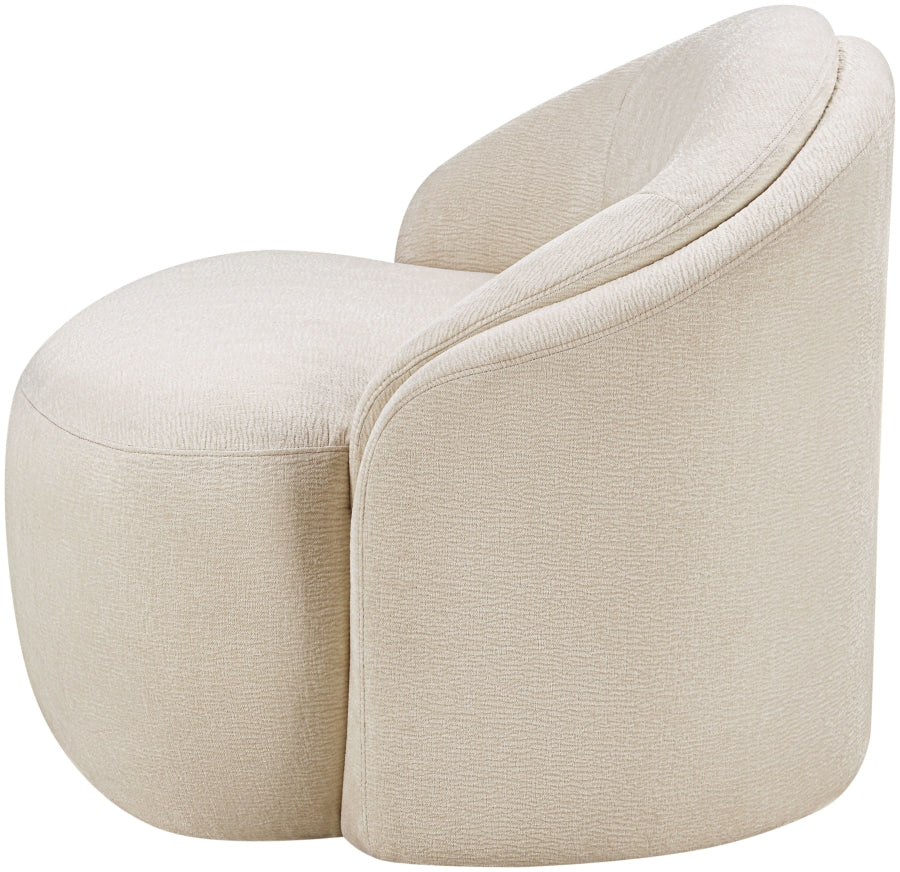 Caspian Chenille Fabric Upholstered Accent Chair