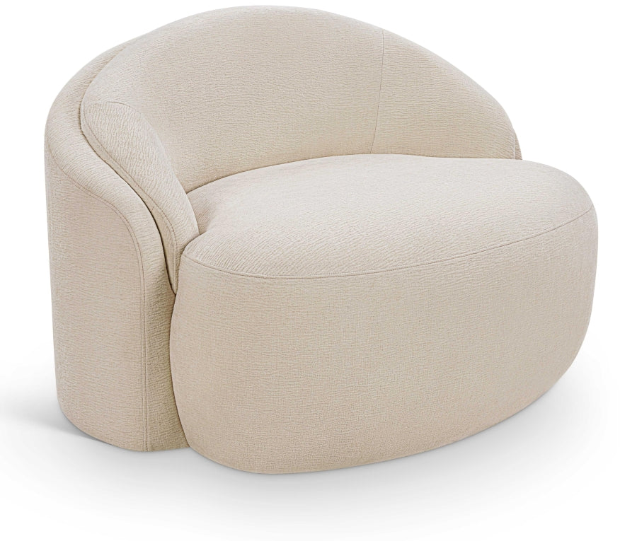 Caspian Chenille Fabric Upholstered Accent Chair