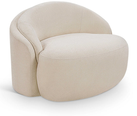 Caspian Chenille Fabric Upholstered Accent Chair