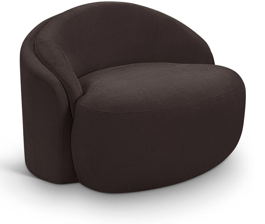 Caspian Chenille Fabric Upholstered Accent Chair