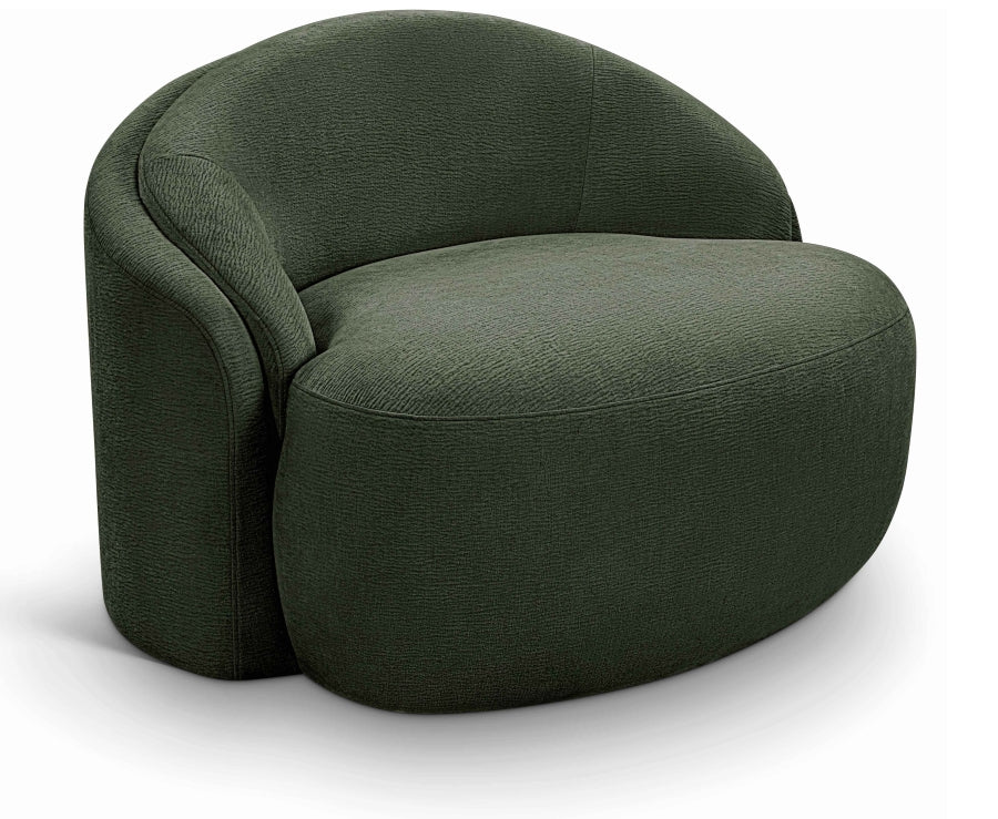 Caspian Chenille Fabric Upholstered Accent Chair