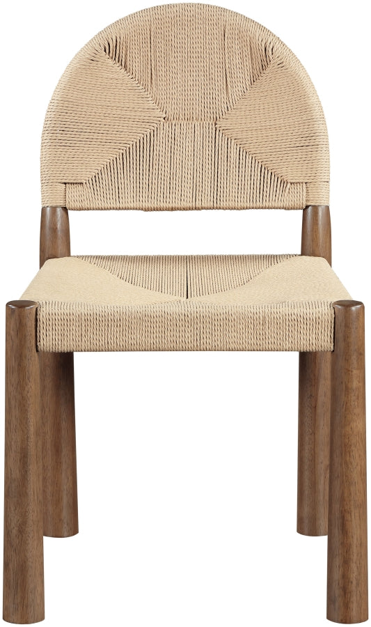 Bohemia Woven Seagrass Cord And Solid Wood Dining Chair