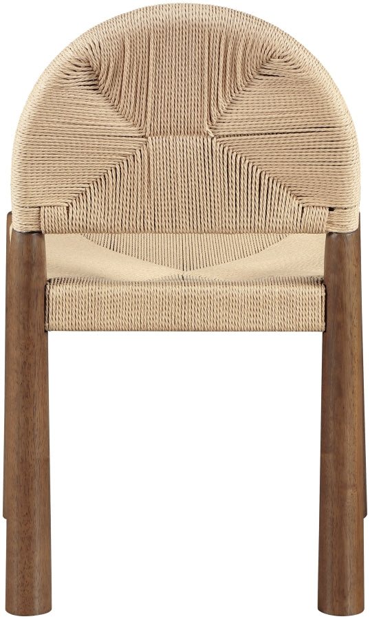 Bohemia Woven Seagrass Cord And Solid Wood Dining Chair