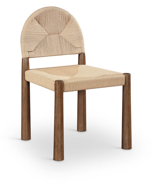 Bohemia Woven Seagrass Cord And Solid Wood Dining Chair