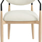 Riccio Performance Fabric Upholstered Dining Arm Chair