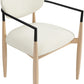 Riccio Performance Fabric Upholstered Dining Arm Chair