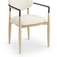 Riccio Performance Fabric Upholstered Dining Arm Chair