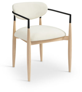 Riccio Performance Fabric Upholstered Dining Arm Chair