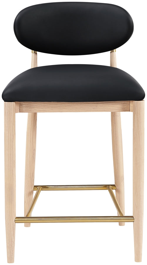 Riccio Vegan Leather Upholstered Counter Stool