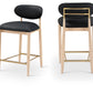Riccio Vegan Leather Upholstered Counter Stool