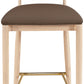 Riccio Vegan Leather Upholstered Counter Stool