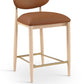 Riccio Vegan Leather Upholstered Counter Stool