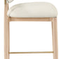 Riccio Vegan Leather Upholstered Counter Stool
