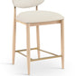 Riccio Vegan Leather Upholstered Counter Stool