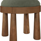 Larea Linen Textured Fabric Upholstered Ottoman