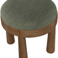 Larea Linen Textured Fabric Upholstered Ottoman