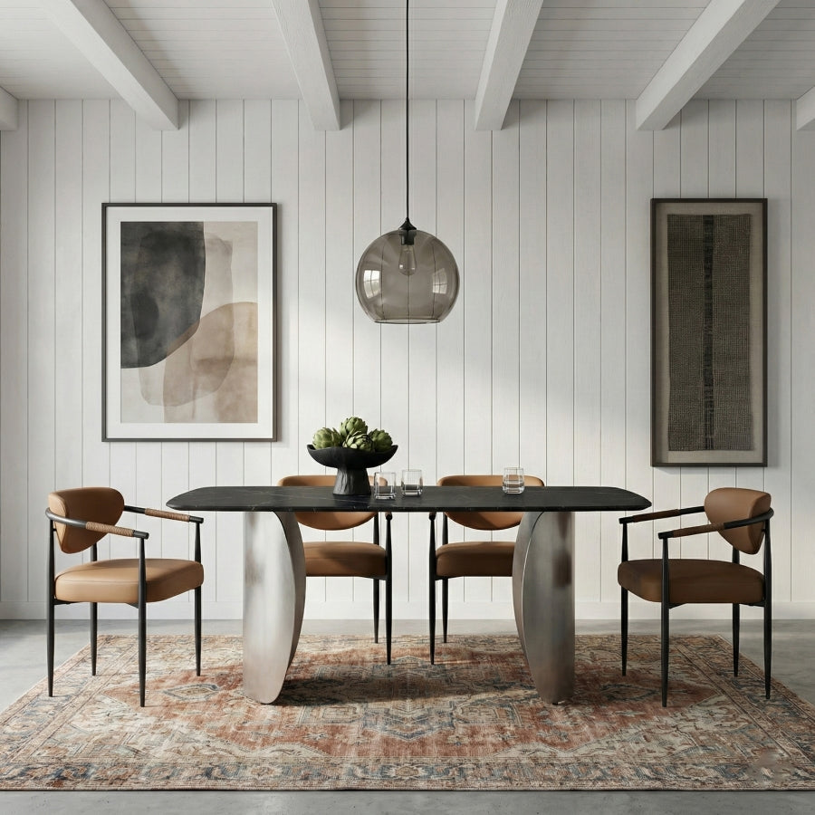 Virella Vegan Leather Upholstered Dining Chair