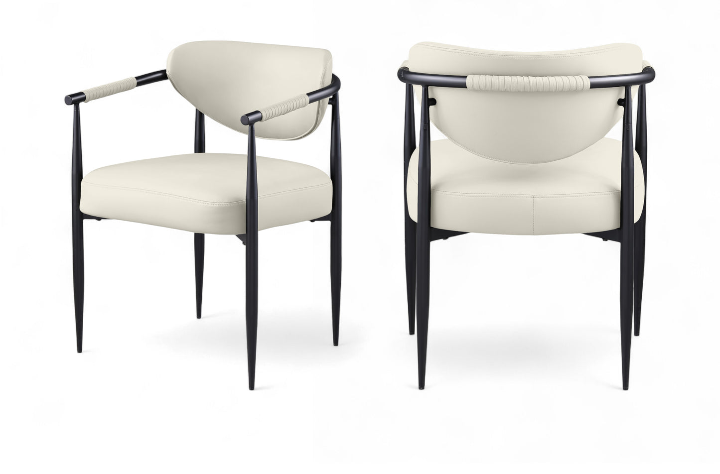 Virella Vegan Leather Upholstered Dining Chair