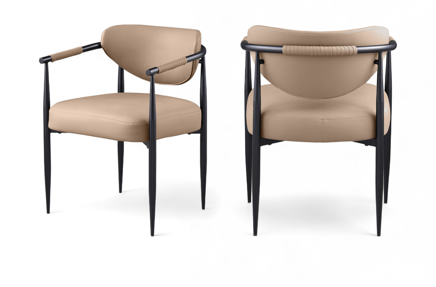 Virella Vegan Leather Upholstered Dining Chair
