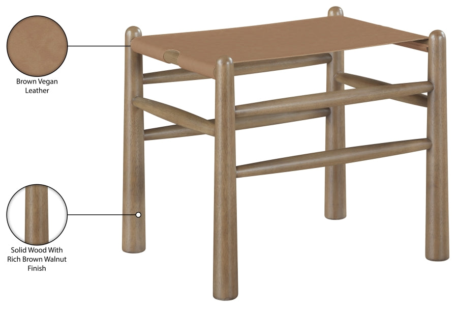 Santos Vegan Leather Upholstered Bench