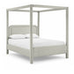 Salina Linen Textured Fabric Upholstered Bed