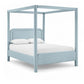 Salina Linen Textured Fabric Upholstered Bed