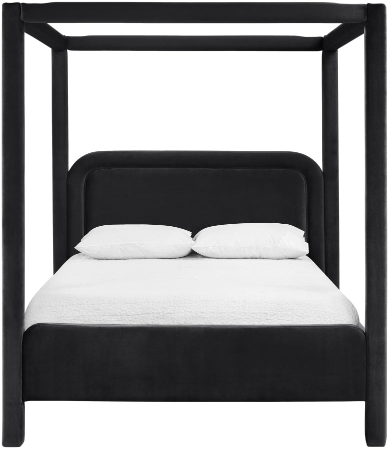 Cama tapizada en terciopelo Salina